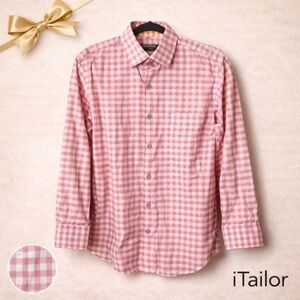 ITailor Pink Lavender Checked Shirt, Medium